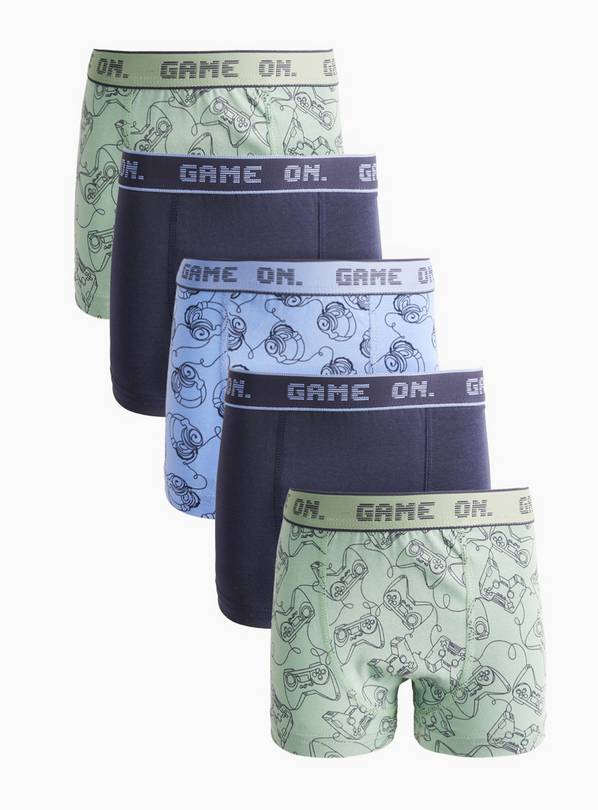 Gaming Print Trunks 5 Pack 11-12 years